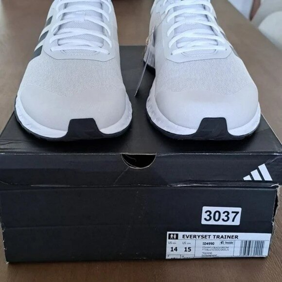 adidas Everyset Trainer Shoes - Color: White /Black /Grey - Size: 14 - Picture 3 of 10